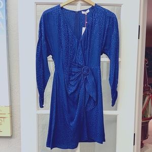 PARKER Linda Ultramarine faux wrap dress size 4 NWT